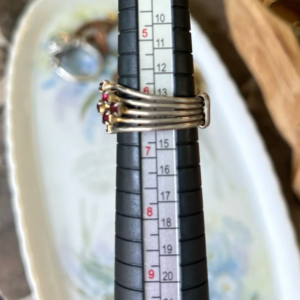 Stacked Ruby Ring